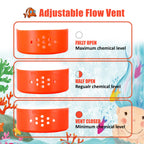 MKLZ Chlorine Floater, Floating Pool Chlorine Dispenser, Fits 1 and 3 Inch Tablets & Bromine Holder for Large/Small Pools, Hot Tub, Spa - Clown Fish