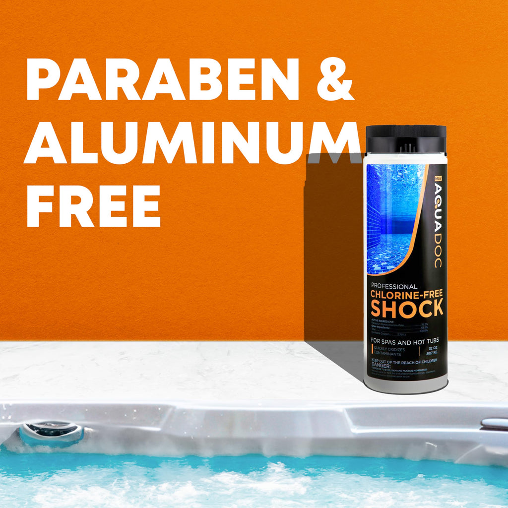AquaDoc Non Chlorine Hot Tub Shock - 32oz - Enhanced Spa Shock to Assist Bromine and Chlorine - Spa Oxidizer Made in USA