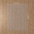 WASJOYE Office Chair Mat for Hard Floor, 36 x 48 in Transparent Hard Floor Protector Cover Home Floor Mat for Computer Desk Rolling Chair