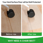 100pointONE Large Office Chair Mat for Hardwood Floor, 40” x 48” Clear Desk Chair Mat for Hard Floors, Easy Glide Floor Protector Mat for Home Office Rolling Chair