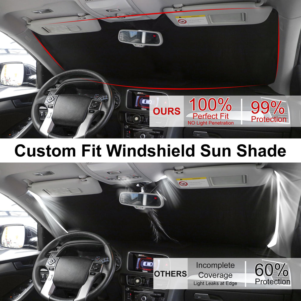 Windshield Sun Shade Compatible with 2017 2018 2019 2020 2021 2022 Honda CRV CR-V Accessories Window Sunshade Sun Visor Protector Keep Car Cooler