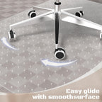 Office Chair Mat for Carpet, 32x48 Clear Heavy Duty Computer Chair Mat, Under Desk Protector Carpeted Floors Mat, Easy Chair Movement,Ship Flat