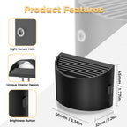 LED Night Light[2 Pack], Night Lights Plug into Wall, 3 Level Brightness Adjustable Plug in Night Light, Dusk to Dawn Sensor, Nightlights for Adults, Bedroom, Bathroom, Hallway, 3000K