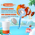 MKLZ Chlorine Floater, Floating Pool Chlorine Dispenser, Fits 1 and 3 Inch Tablets & Bromine Holder for Large/Small Pools, Hot Tub, Spa - Clown Fish