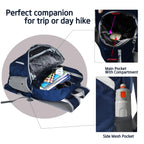 35L Foldable Waterproof Backpack For Outdoor Sports With Inside Wet Clothes Compartment Packable For Multiple Uses Ultra Lightweight Ideal For Hiking Men And Women Travel(Dark Blue)