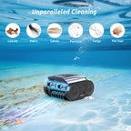 (2026 Upgrade) Cordless Robotic Pool Cleaner, 180 Mins Runtime Robotic Pool Vacuum for Inground Pools, Wall & Waterline Climbing Automatic Pool Vacuum with Sonar Navigation, Pool Up to 2150 Sq.ft