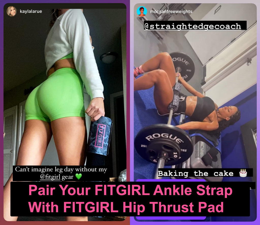 FITGIRL - Ankle Strap for Cable Machines and Resistance Bands, Work Out Cuff Attachment for Home & Gym, Booty Workouts - Kickbacks, Leg Extensions, Hip Abductors, for Women Only (Beige, Pair)