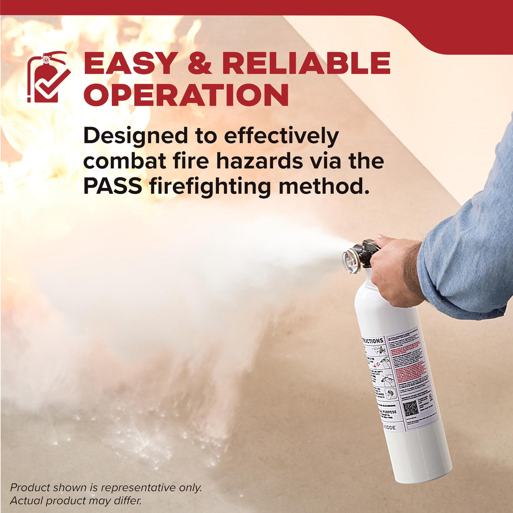Kidde Kitchen Fire Extinguisher, Home Use for Grease Fires, 3.9 Lbs., Wall Mount Included, White