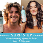 Sea Salt Spray for Hair - For Men & Women for Texturizing and Providing Body with a Lightweight Hold, Made in the USA with Clean Ingredients that Benefit Hair (2 Pack)