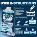 Durabasics 3in1 Cold Plunge Water Treatment – Helps Maintain Clear, Fresh-Looking Water | Cold Plunge Cleaner & Water Stabilizer | 32-Week Supply | Easy to Use | Ice Bath Water Treatment – 32 oz