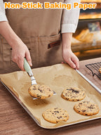 SMARTAKE 200 Pcs Unbleached Parchment Paper Baking Sheets, 13x18 Inches Non-Stick Precut, for Baking, Grilling, Air Fryer, Steaming, Bread, Cup Cake, Cookie and More
