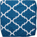 HealthSmart Wedge Pillow Cover for Bed Wedges, Wedge Pillow Case, with Rip & Spill Protection, Fits 24 x 24 x 12 Inch Wedges, Blue Moroccan