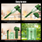 Jahy2Tech Bug Vacuum Catcher,Cordless Handheld Vacuum Cleaner with LED Light Rechargeable Portable Bug Catcher Grabber 6000Pa Suction Power Bug Sucker Insect Stink Moth Spider and Car Cleaning Green