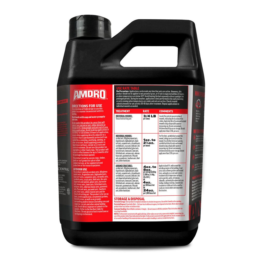 Amdro 100550427 Ant Killer for Outdoor Home Perimeter 24 oz, Black Label
