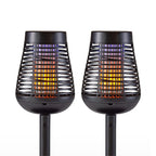 PIC Solar Insect Killer Torch (DFST), Bug Zapper and Flame Accent Light, Kills Bugs on Contact - Twin Pack