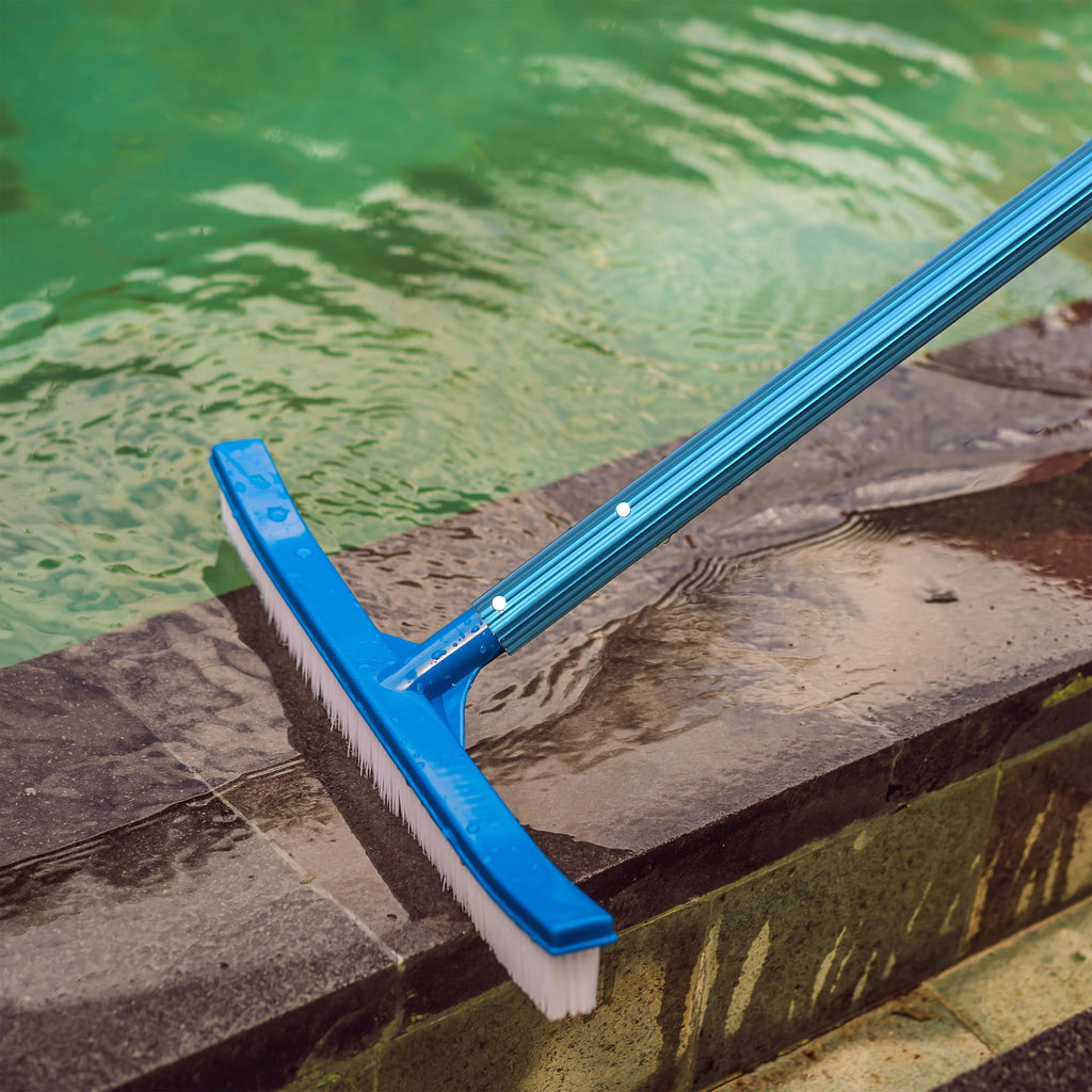 UNCO- Telescopic Pool Pole, 12Ft, Adjustable 3Piece Expandable Step-Up, Pool Brush Pole for Cleaning