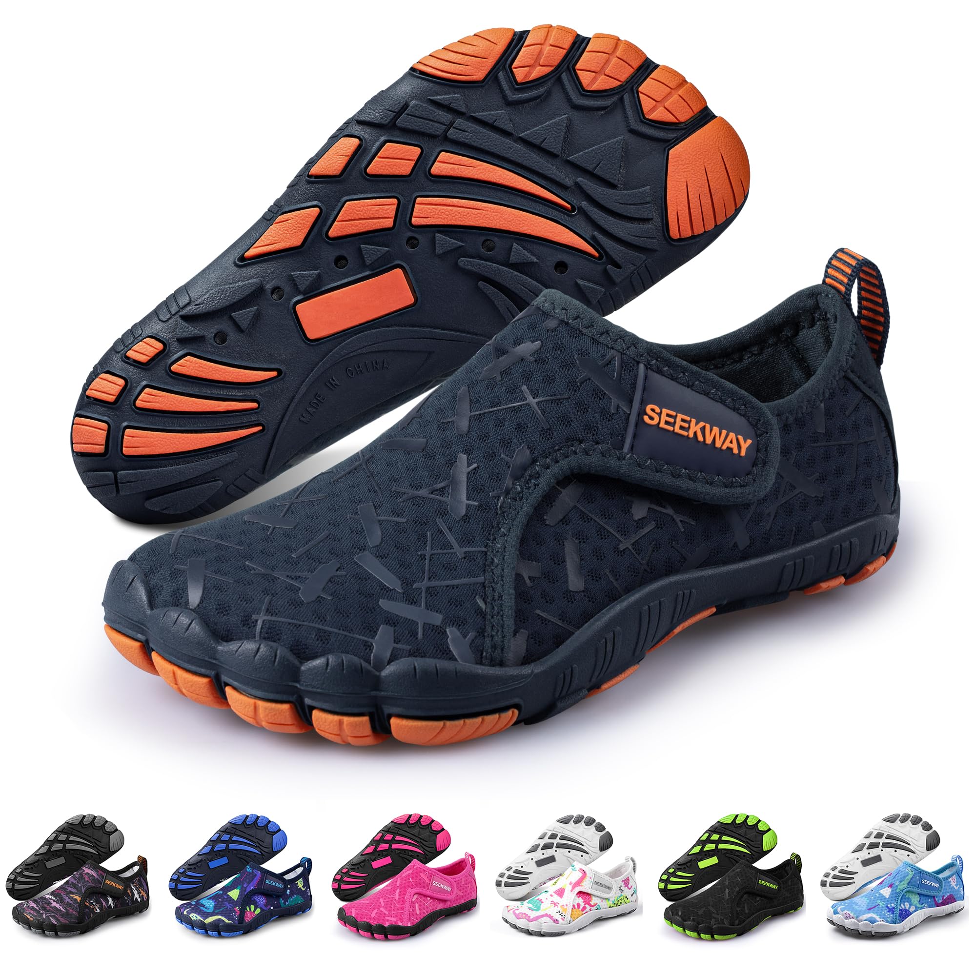 Barefoot Water Shoes for Kids - Wide Toe Box and Quick-Dry Sand Shoes Toddler for Hiking Swim Beach Pool Kayak Sport Accessories, Camping Essentials Non-Slip for Boys Girls Sizes