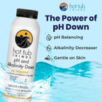 Hot Tub Things pH & Alkalinity Down - Alkalinity Decreaser for Hot Tubs & Spas - pH Down for Pools, Maintains Clear Water, Gentle on Equipment, Easy Water Balance Solution for Spas & Pools - 1.25 lb