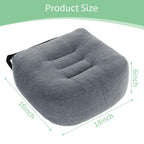 HOMBYS Extra Thick Chair Cushions for Office,6 in Breathable Adult Booster Seat for Car,Car Seat Cushion to Raise Seat Height,Shredded Memory Foam Desk Chair Cushion for Long Sitting,Dark Grey