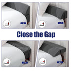 HOMBYS Wedge Pillow Headboard for Bed Gap,Foldable Bed Wedge Gap Filler Full Size,Matterss Gap Filler,Multi Functional Bed Crack Pillow, Fill The Gap (0-7") Between Your Headboard and Mattress,Grey