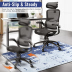 Office Chair Mat, Large Abstract Rug for Hardwood Floor, 36'x48", Machine Washable, Non-Slip