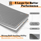 Premium 5 Pcs Self Healing Cutting Mat 18'' x 12'', A3 Non-slip Sewing Mat for Quilting, 5-Ply Rotary Cutting Board Double-Sided for Crafts Cutting Fabric Scrapbooking Modeling Projects