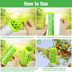 Wasp Traps Outdoor Hanging, Wasp Trap Bee Traps Catcher, Sticky Wasp Trap for Indoor/Outdoor, Effective Insect Trap,Carpenter Bees, Red Wasp & Paper Wasps-2 Pack 4 Sticky Boards(Green)