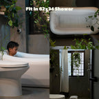 Mozoo Inflatable Bathtub 62''L X 34''W, Portable Bathtub For Adult, Unmatched Durability, Anti-Leak Drainage System, 2-Minute Setup, Space-Saving Foldable Design