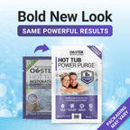Bio Ouster Power Purge Hot Tub Jet Cleaner w/Towel - Deep Hot Tub Cleaner for Jets, Tubes, Plumbing - for Standard & Inflatable Spas - Removes Gunk Buildup for Crystal Clear Water - Made in USA (Kit)