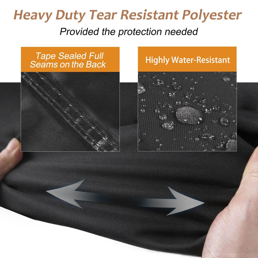 NettyPro Patio Cushion Storage Bags Water-Resistant Extra Large Bag for Outdoor Furniture Christmas Tree Storage Bag 9 Ft, 65 x 20 x 28 Inch, Black