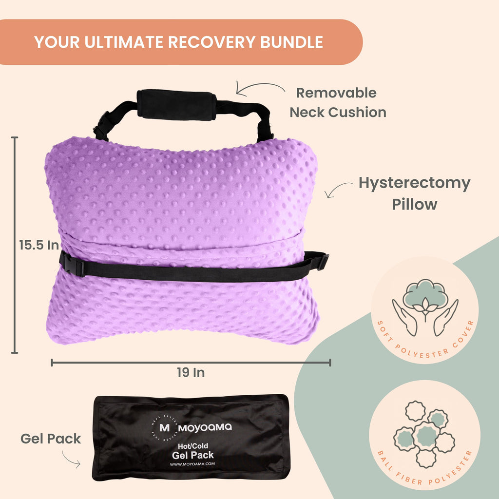 MOYOAMA Hysterectomy Pillow Post Surgery for Hysterectomy Recovery Must Haves- Surgery Pillow for Abdomen, Abdominal Pillow Post Surgery, Abdominal Surgery Recovery Pillow for Hysterectomy Gifts