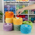 Etcokei 18pcs Yarn Ball Tube for Etcokei Electric Yarn Winder M1, Reusable ABS Yarn Cake Tube for Neat Storage & Tangle-Free Knitting/Crocheting Accessories