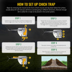 Cinch Gopher Trap Kit - Professional-Grade Gopher Traps That Work Best, Heavy Duty, Reusable Rodent Trapping System - Ideal for Lawns, Gardens, Ranches, and More - Outdoor Use, Small (3 Pack)