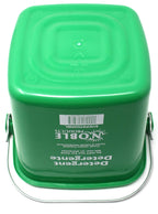 Small Green Detergent Bucket - 3 Quart Cleaning Pail - Set of 3 Square Containers