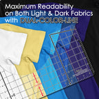 (Upgraded - XL Size) Tshirt Ruler Guide Vinyl Alignment - Shirt Measurement Tool Placement Center Design, DTF Template, Left Chest Logo, Accessories for Cricut, Heat Press Sublimation Iron on HTV