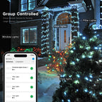 Brizled RGB Christmas Lights, 164ft 498 LED Smart String Lights App Controlled, Dimmable Color Changing Christmas Lights, Xmas Tree Lights Work with Alexa & Google Home