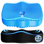 Seat Cushion, Gel Wheelchair Seat Cushion Chair Pad Cushion, Relieve Sciatica, Back, Coccyx, Pressure Sore and Ulcer Pain, Wheelchair Accessories with Waterproof Mesh Fabric