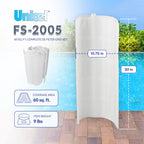 Unicel FS-2005 60 Sq Ft Vertical DE Grid Replacement Swimming Pool Filter Set, Compatible with American, Hayward, Pac-Fab, Sta-Rite, Astral and More