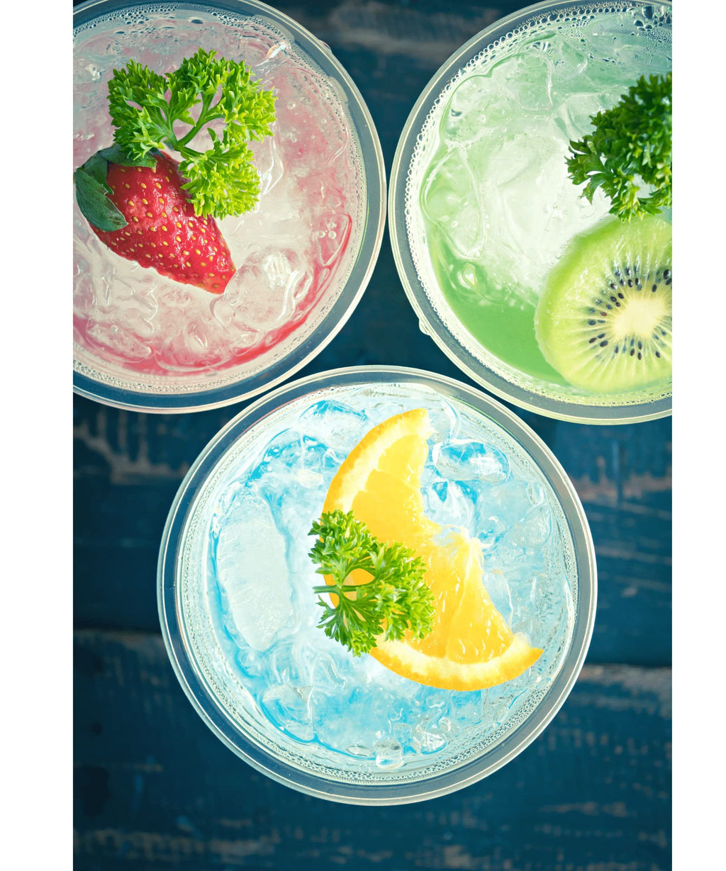 Aatriet [200 PACK] 9 oz Clear Plastic Cups, Crystal Clear Drinking Cups, Disposable Party Cups for Fruit/Ice Cream/Cupcake/Cold Drinks: Iced Coffee, Water, Juice, Soda, Frozed Cocktails