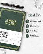 Mom's Life Story Journal (Hardcover): A Meaningful Keepsake for Mom to Share Her Journey and Memories, Book Includes 250+ Prompt Questions, Sentimental Mom Gifts Idea, Sentimental Gifts for Mom for Mother's Day, Birthday & Christmas
