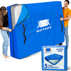 Nordic Elk Mattress Bags for Moving and Storage (Queen Size) - Mattress Cover for Moving - Heavy Duty, 8 Handles and Strong Zipper Closure - Mattress Storage Bag, Moving Supplies & Moving Bag