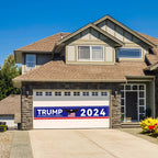 Trump Banner, 118.11x19.69 Inch Trump 2024 Banner Fence Large Trump Banners and Signs 2024 Save America with All Strength Banner Trump Flags Trump Signs for Yard Garden Outdoor Decor (Blue)