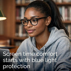 Chic & Comfy Blue Light Glasses for Women - 3-Pack Round Frames, Screen-Ready Style with UV Protection Coating