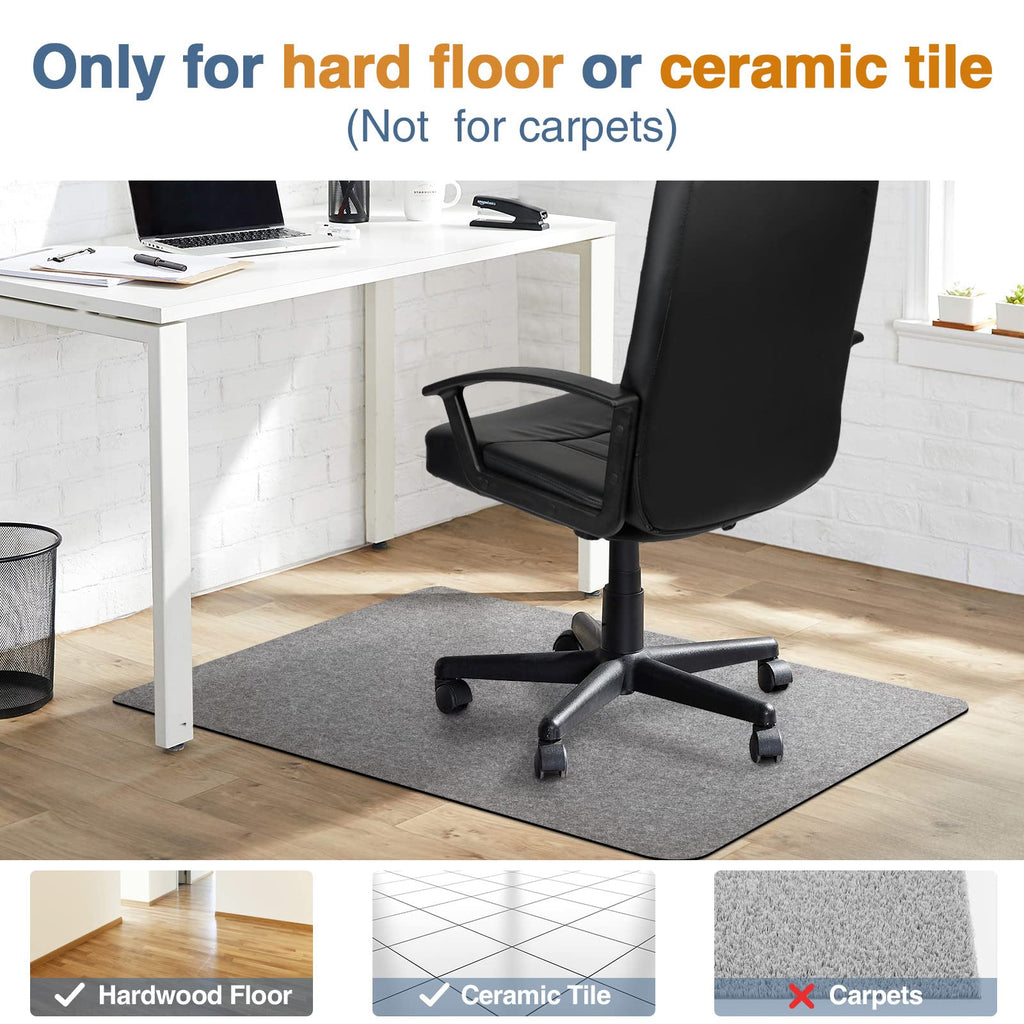 Placoot Office Chair Mat for Hardwood Floor, 55"x35" Computer Chair Mat, Desk Chair Mat, Large Anti-Slip Floor Mat Hard Floor Chair Mat