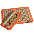 MMmat Silicone Baking Mats - Best German Silicone - Non Slip Silicone Baking Sheet, Non Stick Reusable Silicone Mats for Baking, Oven Liner, Counter Mat - 2 Half Sheets Cookie Baking Mats
