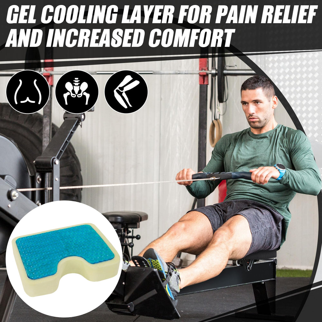 BALAPET Cooling Gel Rowing Machine Seat Cushion for The Concept 2 Rowing Machine, Memory Foam Row Machine Rower Pad, Fits Water Rower Pad, Crew Boat, Sculling