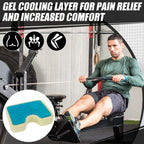 BALAPET Cooling Gel Rowing Machine Seat Cushion for The Concept 2 Rowing Machine, Memory Foam Row Machine Rower Pad, Fits Water Rower Pad, Crew Boat, Sculling