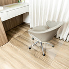 Lociciwayo Desk Chair Mat for Hardwood Floor, Plastic Floor Protector Mat with Non-Slip Texture, Rectangle Hard Floor Computer Chair Mat with Milled Edge (40"x48" inch)