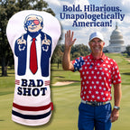 Funny Golf Head Covers Trump Bad Shot Driver Fairway Wood Putter Headcover with Madson Golf Cart Magnet for securing Golf Head Cover, Donald Trump Merchandise, Dad Gifts for Birthday (Driver)