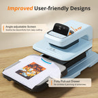 HTVRONT Auto Heat Press 2 - Heat Press Machine for T Shirts with Adjustable Pressure & Higher Heating Height, Heats Up Fast & Evenly Heat Press 15x15 for HTV, Sublimation, Heat Transfer Projects